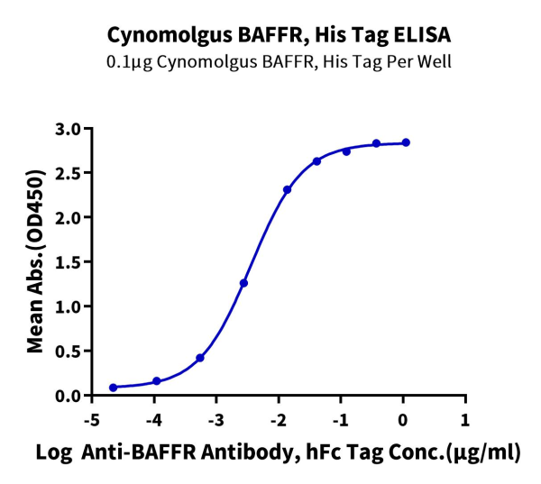 Cynomolgus BAFFR/TNFRSF13C Protein