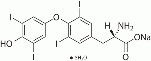 L-Thyroxine sodium salt pentahydrate