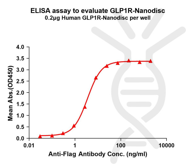 GLP1R (human) full length protein-synthetic nanodisc