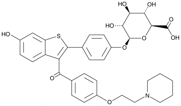 Raloxifene 4&#039;-Glucuronide