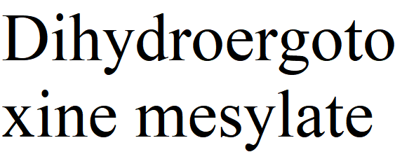 Dihydroergotoxine mesylate