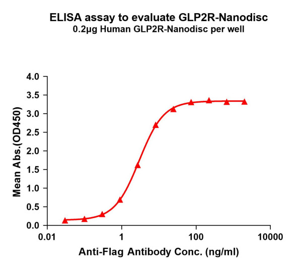 GLP2R (human) full length protein-synthetic nanodisc