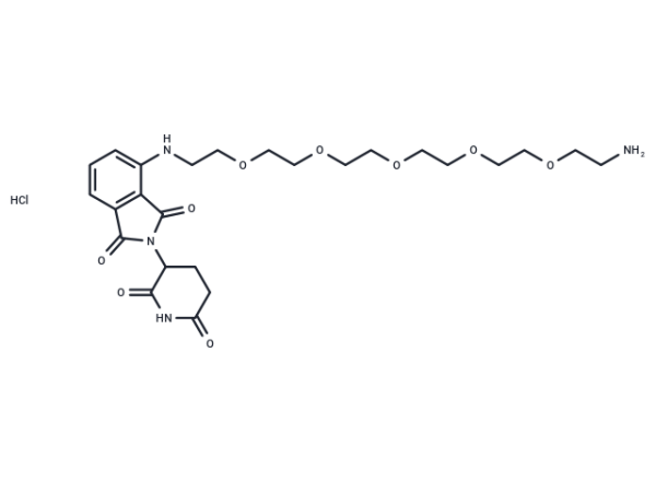 Pomalidomide 4&#039;-PEG5-amine