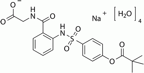 Sivelestat sodium tetrahydrate