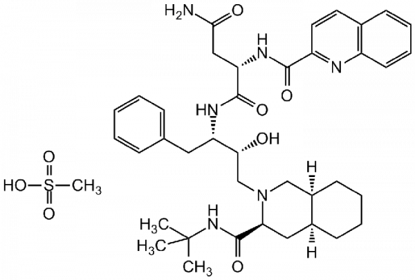 Saquinavir . mesylate