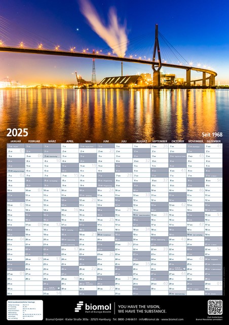 Biomol-Wandkalender 2025