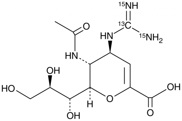 Zanamivir-13C,15N2 (hydrate)