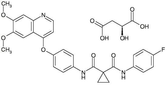 Cabozantinib, (S)-Malate Salt (BMS-907351, Cometriq, XL-184, CAS 849217-68-1), &gt;99%